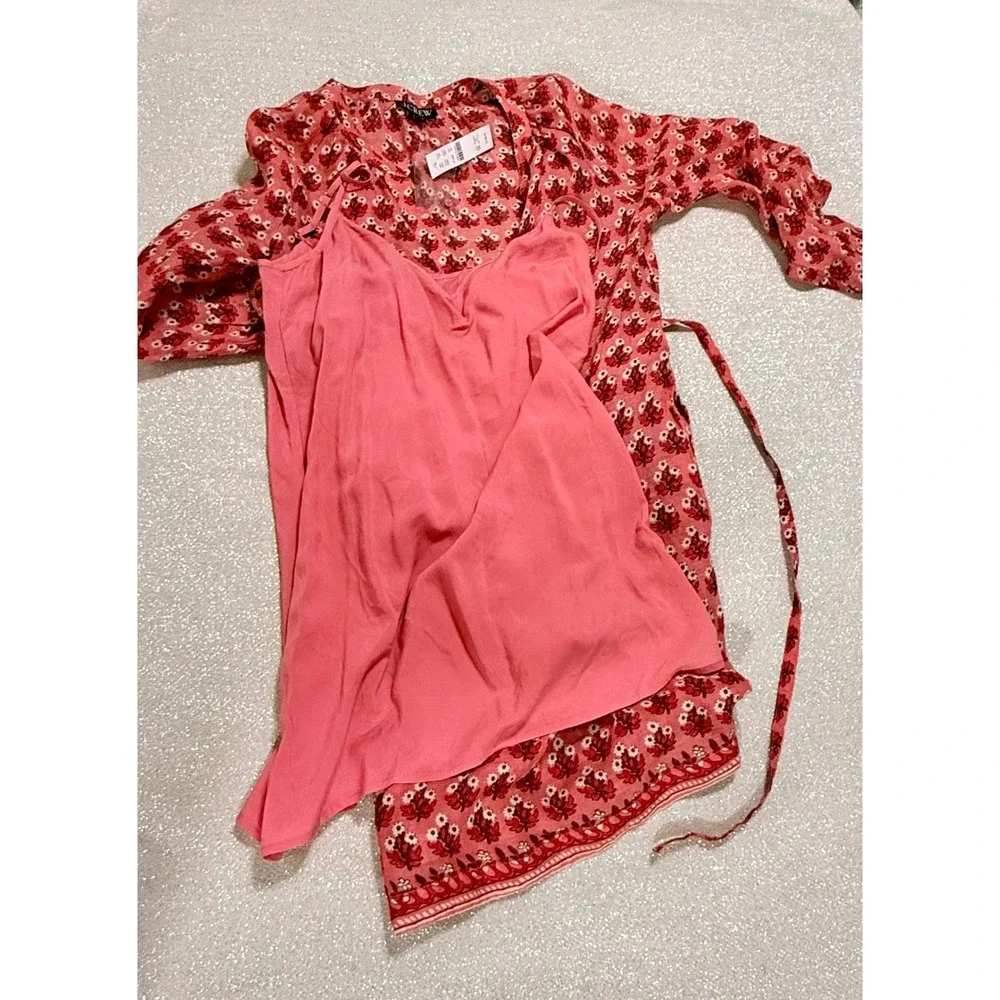 J. Crew Sz XS Cabana Mini Dress in Block-print Ramie $198